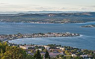 The Thau lagoon seen from Sète