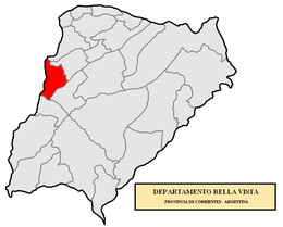 Dipartimento di Bella Vista – Mappa