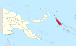 Bugenvilas autonoma reģiona atrašanās vieta Papua-Jaungvinejā