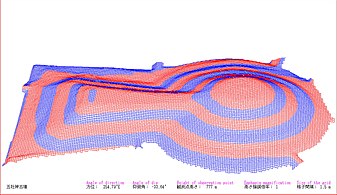 Et eksempel på nøglehulsformet høj i den tidlige Kofun-periode, som blev tegnet i 3DCG. ( Gosashi Kofun (Nara-præfekturet), 4. århundrede)