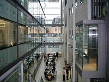 Atrium of the Chemistry Research Laboratory; the university has invested heavily in new facilities at the laboratory in recent years. Chemistry Research Laboratory Atrium.JPG