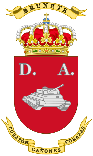Archivo:Coat of Arms of the 1st Armoured Division Brunete.svg