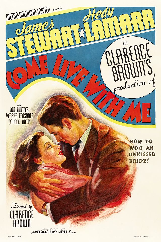 Description de l'image Come Live with Me 1941 poster.jpg.