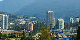 The skyline of Coquitlam