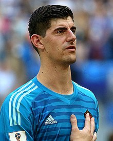 Imatge de Thibaut Courtois amb la selecció de Bèlgica