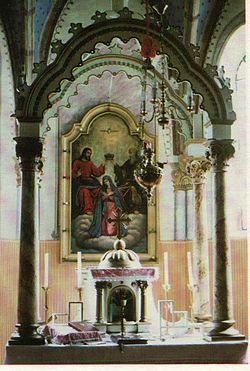 Altara bildo de paroĥa grekokatolika preĝejo en Csegöld