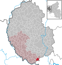 Läget för Eisenach i Eifelkreis Bitburg-Prüm