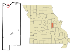 Location of Gasconade, Missouri