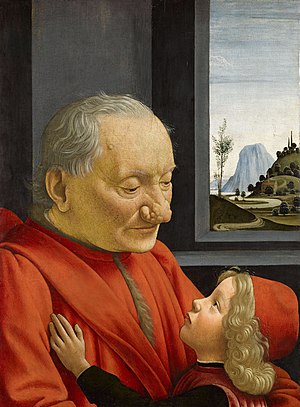 Гирландайо, Доменико - Старик и его внук - Лувр - Google Art Project.jpg