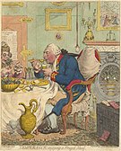 Temperance Enjoying a Frugal Meal (1792)