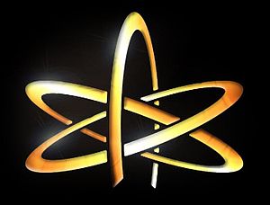 Atheist Atom Symbol (gold)
