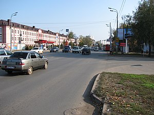 Перекрёсток Горьковского шоссе и улицы Можайского