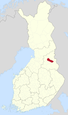 Lage von Hyrynsalmi in Finnland