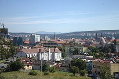 Košice, gezien vanaf de Žižkova-straat