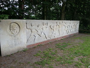 Lingmonumentet i Lunds stadspark, uppfört 1939.