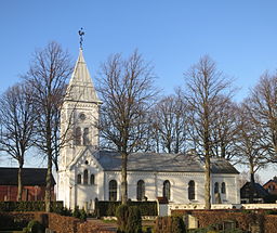 Lockarps kyrka i mars 2014