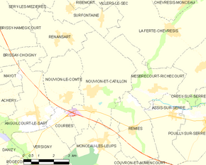 Poziția localității Nouvion-et-Catillon