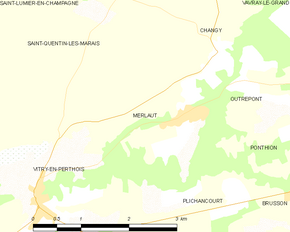 Poziția localității Merlaut