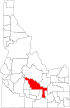 Map of Idaho highlighting Blaine County.svg