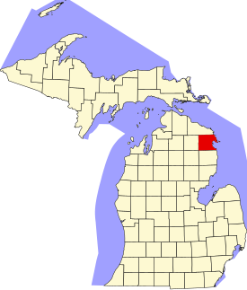 Koort vun Alpena County