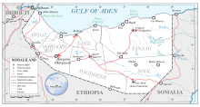 Map of the Republic of Somaliland Map of Somaliland.svg