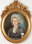 Lundbergs andra hustru, Maria Christina Dahlström, avporträtterad ca 1790 av okänd.