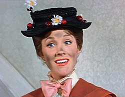 Julie Andrews jako Mary Poppins