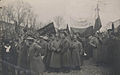 Soldiers' meeting in Ukraine in 1917.