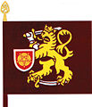フィンランド国防大学: フィンランド士官の階級記章である薔薇が描かれた盾を持っている。