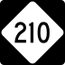 North Carolina Highway 210 marker