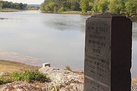 Overlooking the Tri-States Monument and the Delaware River from the Witness Monument