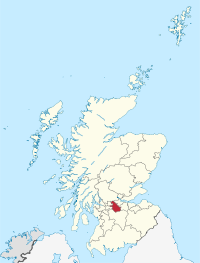 North Lanarkshire'ın İskoçya'daki konumu