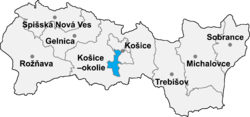 Location of Košice II