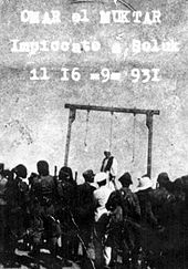 Execution of Omar Mukhtar (16 September 1931) Omar Mukhtar 5.jpg
