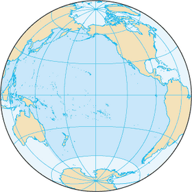 карта Тихого океана