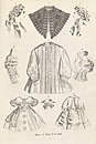 Hattar, accessoarer och barnkläder, 1860.