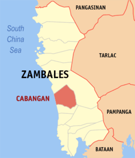 Cabangan na Zambales Coordenadas : 15°8'N, 120°9'E