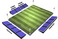 Plan des Stade Marcel-Verchère