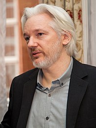 WikiLeaks founder Julian Assange RUEDA DE PRENSA CONJUNTA ENTRE CANCILLER RICARDO PATINO Y JULIAN ASSANGE (cropped).jpg