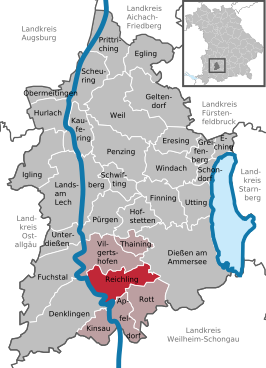 Kaart van Reichling