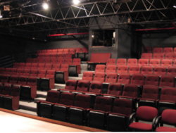 Seating at the original Gilbert Street stage
