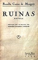 Ruinas, ed. de 1928 con prólogo de Armando Cotarelo Valledor.