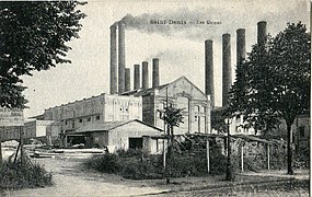 Usine d'électricité de Saint-Denis, entre le Carrefour Pleyel et la Seine.