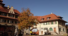Häuser der Eisenbahnersiedlung Schoren in St. Gallen,