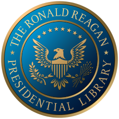 Печать Президентской библиотеки Рональда Рейгана.svg