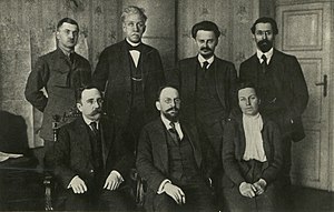 Delegacja sowiecka na rokowania pokojowe z Państwami Centralnym. Brześć, 18 stycznia 1918