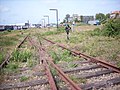 Plek waar station IJmuiden stond (2007).