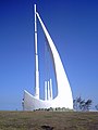 The Singing Ship monument at Emu Park, PLEASE KEEP OFF