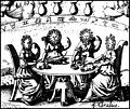 “The alchemical sisters,” from Johann Daniel Mylius, Philosophia reformata (1622)