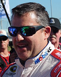 Tony Stewart bei seinem letzten NASCAR-Start 2016